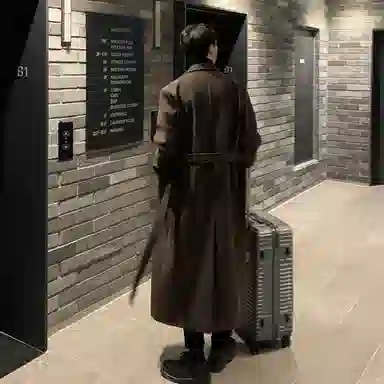 大卫贝肯 英伦风简约复古纯色百搭通勤高级感宽松休闲长款过膝保暖加厚大衣 男女同款