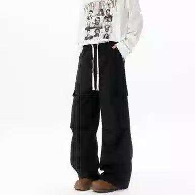 大卫贝肯 美式潮牌高街宽松休闲山系户外简约运动百搭工装裤 男女同款