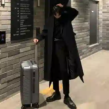 大卫贝肯 英伦风简约复古纯色百搭通勤高级感宽松休闲长款过膝保暖加厚大衣 男女同款