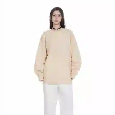 大卫贝肯 重磅简约复古纯色经典基础款精梳轻抓绒棉美式日常通勤百搭圆领休闲宽松落肩袖套头卫衣 男女同款