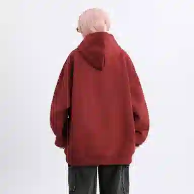 大卫贝肯 美式高街学院风宽松休闲加绒加厚百搭保暖长袖卫衣 男女同款