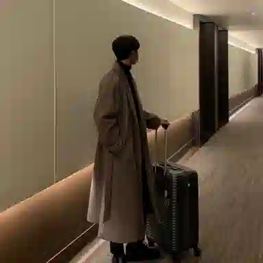 大卫贝肯 简约复古纯色基础长款宽松休闲百搭舒适韩系日常款保暖大衣 男女同款 紫色