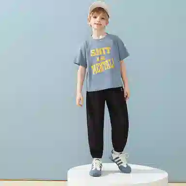 唐狮童装 百搭时尚简约休闲裤 儿童款 黑色