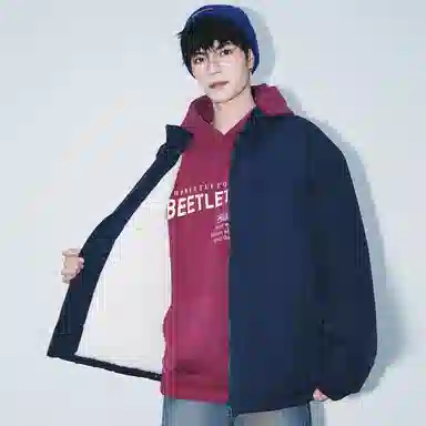 布客行 美式简约户外基础款无性别主义学院风纯色宽松休闲透气百搭立领夹克 男女同款