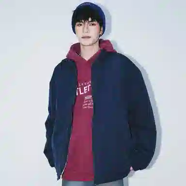 布客行 美式简约户外基础款无性别主义学院风纯色宽松休闲透气百搭立领夹克 男女同款