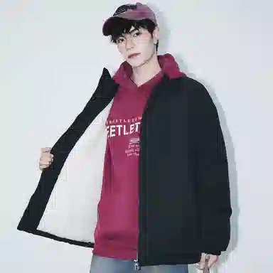 布客行 美式简约户外基础款无性别主义学院风纯色宽松休闲透气百搭立领夹克 男女同款
