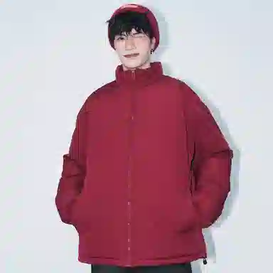 布客行 美式简约户外基础款无性别主义学院风纯色宽松休闲透气百搭立领夹克 男女同款