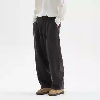 BUTTBILL Deck Wool Wide Leg Pants