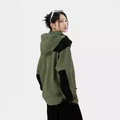 KW Mountain Print Windproof Waterproof Jacket