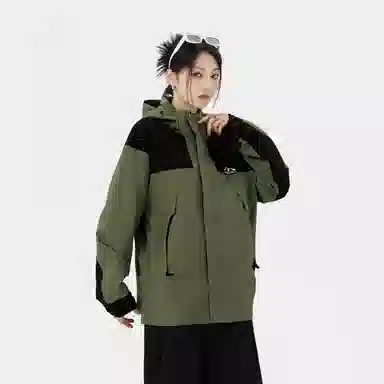 KW Mountain Print Windproof Waterproof Jacket