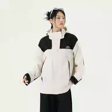 KW Mountain Print Windproof Waterproof Jacket