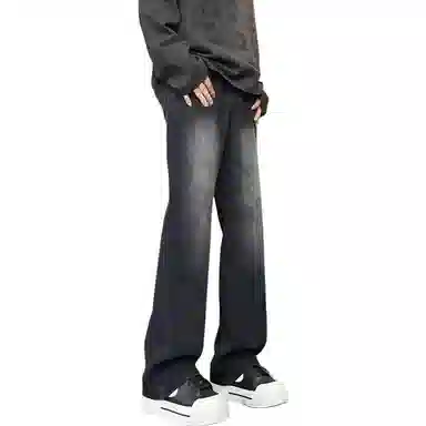 布客行 美式高街复古水洗做旧多种版型设计感百搭休闲裤牛仔裤 男女同款