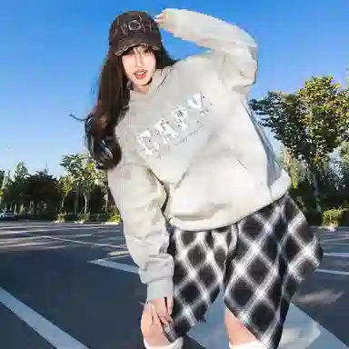 【重磅华棉350g】卡皮巴拉小黄豚 真刺绣烟花彩点毛绒贴布慵懒显瘦美式高街休闲上衣小众日常简约百搭设计感潮流春秋薄款连帽卫衣 男女同款