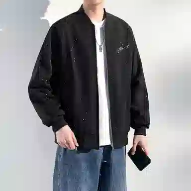 SWAMP AREA Star Logo Coach Jacket