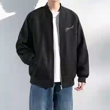 SWAMP AREA Star Logo Coach Jacket