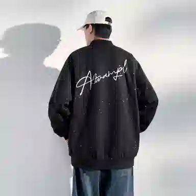 SWAMP AREA Star Logo Coach Jacket