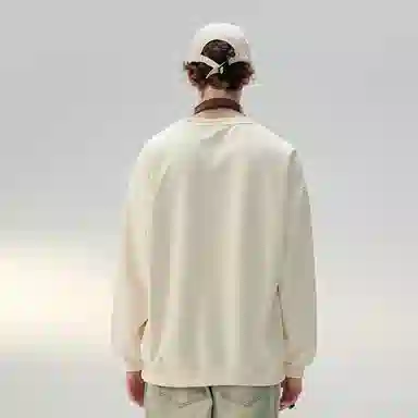 SWAMP AREA Wings Heart Letter Print Sweatshirt