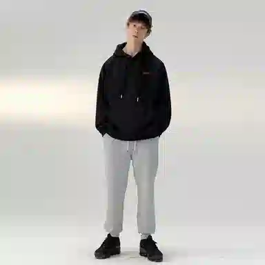 SWAMP AREA Spider Print Hoodie Black