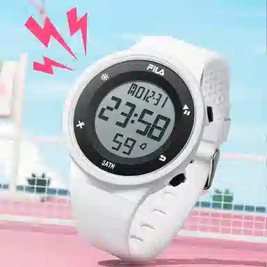 FILA Digital Watch Black White