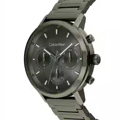 Calvin Klein Bold Quartz Green Dial Steel Bracelet