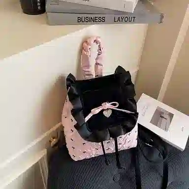 Juju Jimmy Lace PU Backpack Pink