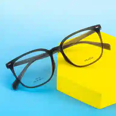 MUZU TR90TR Square Frame Glasses