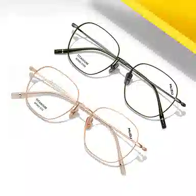 MUZU Titanium Irregular Optical Glasses