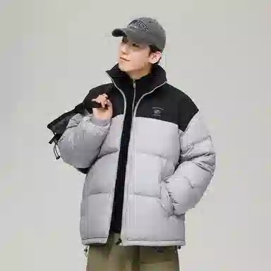 JEANSWEST Patchwork Puffer Jacket