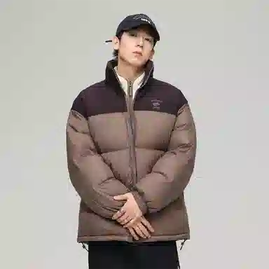 JEANSWEST Patchwork Puffer Jacket