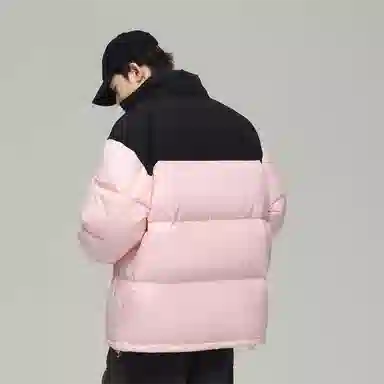 JEANSWEST Patchwork Puffer Jacket