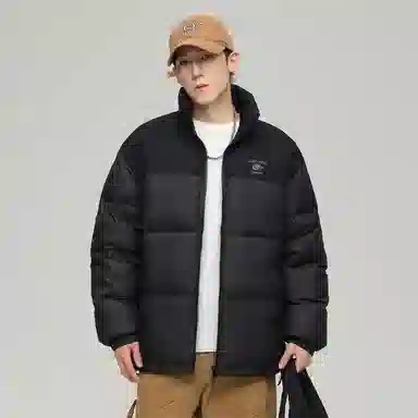 JEANSWEST Patchwork Puffer Jacket