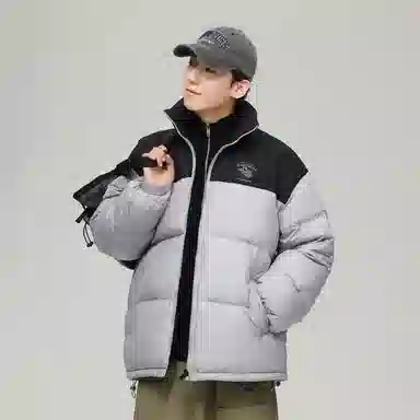 JEANSWEST Patchwork Puffer Jacket