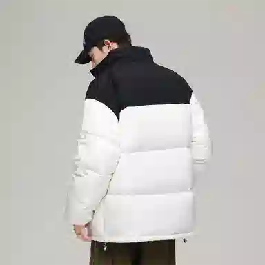 JEANSWEST Patchwork Puffer Jacket