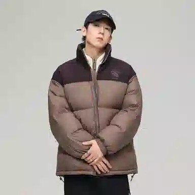 JEANSWEST Patchwork Puffer Jacket