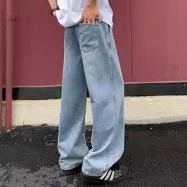 JEANSWEST Vintage Floral Print Jeans