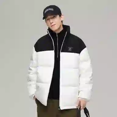 JEANSWEST Patchwork Puffer Jacket