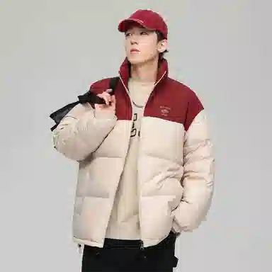 JEANSWEST Patchwork Puffer Jacket