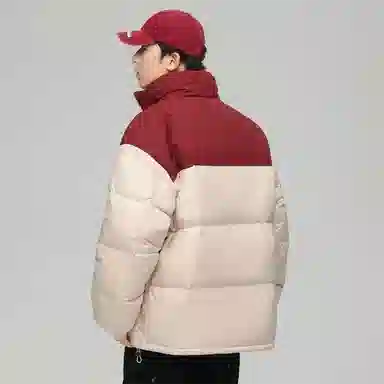 JEANSWEST Patchwork Puffer Jacket