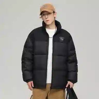 JEANSWEST Patchwork Puffer Jacket