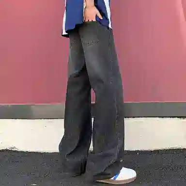 JEANSWEST Vintage Floral Print Jeans