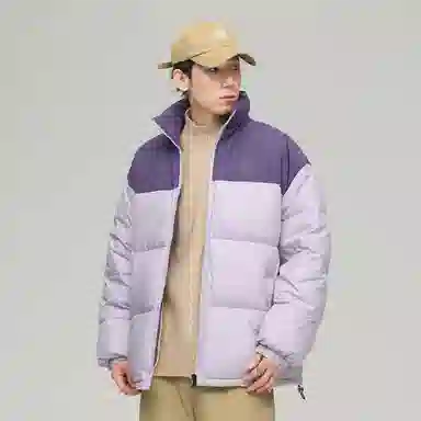 JEANSWEST Patchwork Puffer Jacket