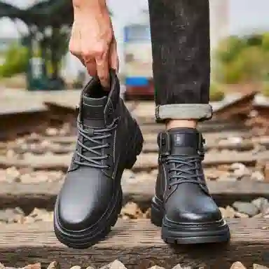 Dickies Martin Boots Black Grey