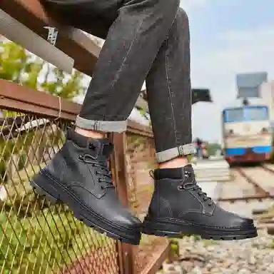 Dickies Martin Boots Black Grey