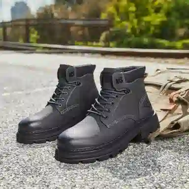 Dickies Martin Boots Black Grey