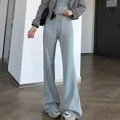 卡路莉 高个子秋冬加长高腰宽松休闲裤 女款