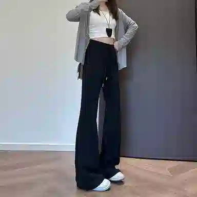 卡路莉 高个子秋冬加长高腰宽松休闲裤 女款