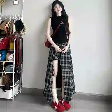 卡路莉 舒适百搭时尚简约休闲长裙 女款