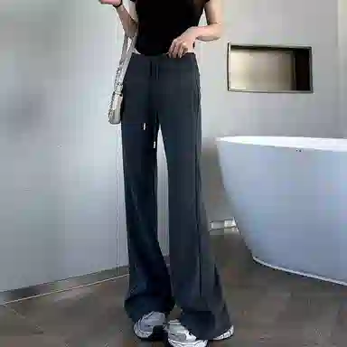 卡路莉 高个子秋冬加长高腰宽松休闲裤 女款