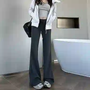 卡路莉 高个子秋冬加长高腰宽松休闲裤 女款