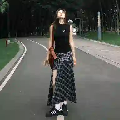 卡路莉 舒适百搭时尚简约休闲长裙 女款